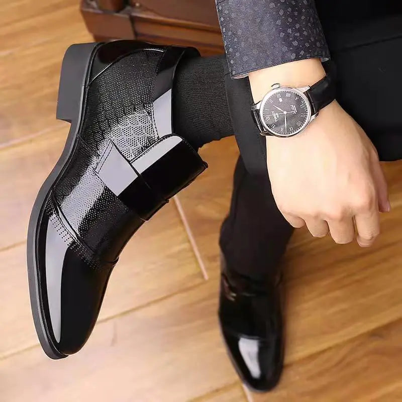 Warm Velvet Thick High-Top Business Casual Cotton Shoes